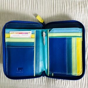 NWT MyWalit Blue Leather Wallet